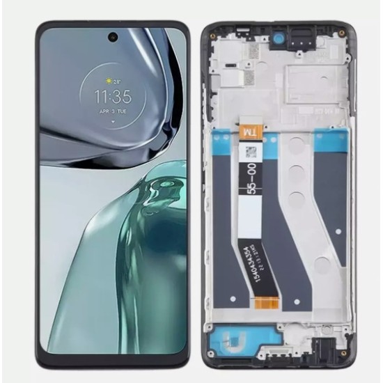 Replacement Original LCD With Frame For Moto G62 5G Black