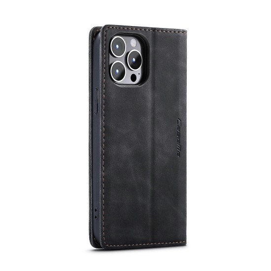Caseme-013 Magnetic Card Case For iPhone 15 Pro Max Black