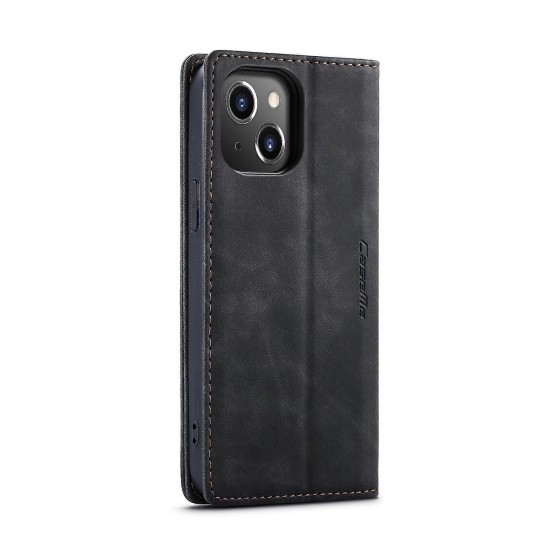 Caseme-013 Magnetic Card Case For iPhone 15 Plus Black