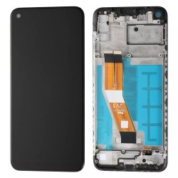 Replacement Prime Original LCD With Frame For Samsung M11 M115F Black
