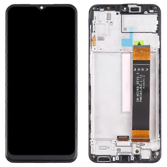 Replacement Prime Original LCD With Frame for Samsung M33 M336B Black