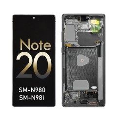 Replacement Full OLED With Frame for Samsung Note 20 Black
