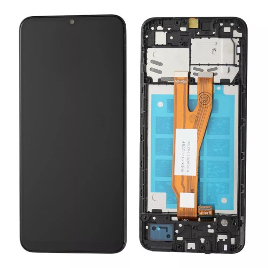 Replacement Original LCD With Frame for Samsung A03 Core A032F Black