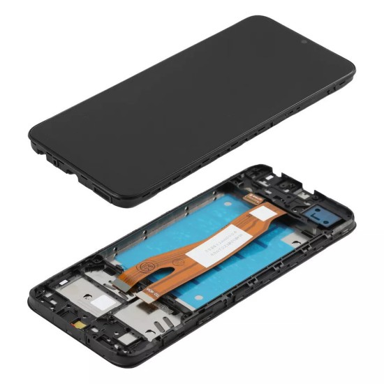 Replacement Original LCD With Frame for Samsung A03 Core A032F Black