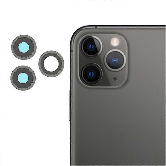 Replacement Without Frame Camera Lens Cover Glass For iphone 11 Pro/11 Pro Max Black