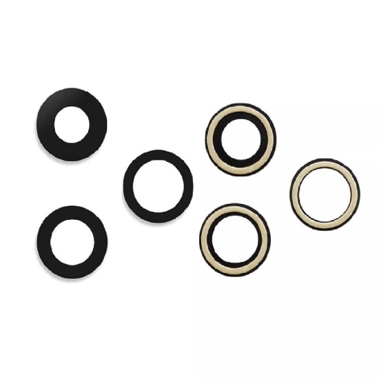 Replacement Without Frame Camera Lens Cover Glass For iPhone 15 Pro Black