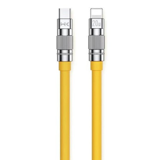 WK WDC-187 Wingle Series Fast Charging Cable PD 20W Yellow
