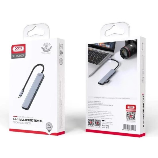 XO HUB008 7in1 Multifunctional Docking Station Tranish