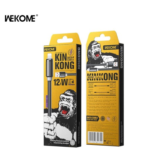 WK WDC-58i Kinkong Series Plastic 12W Fast Charging Data Cable Black WK WDC-58i Kinkong Series Plastic 12W Fast Charging Data Cable Black