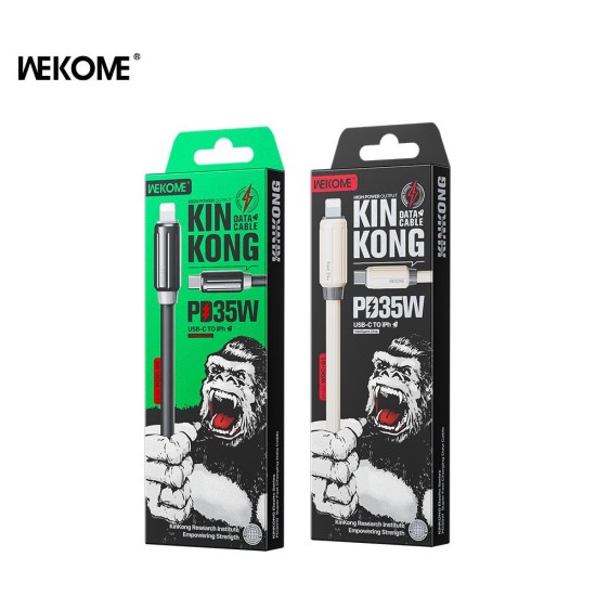 WK WDC-61 Kinkong Series Plastic PD 35W Fast Charging Data Cable Black WK WDC-61 Kinkong Series Plastic PD 35W Fast Charging Data Cable Black