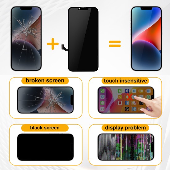 Replacement DD Soft OLED | For iPhone 14 Plus | IC Removable | Black