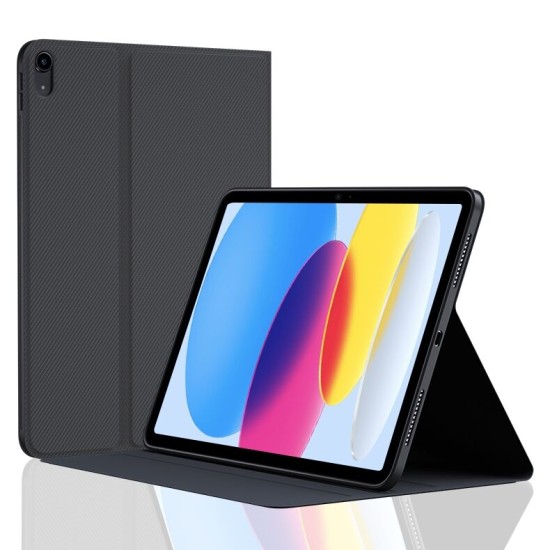 For iPad 10 2022 / 11 2025| Book Series 2 Fold PU Case | Black