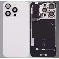 Replacement Back Glass Housing+Original Parts Cable | For iPhone 16 Pro | White Replacement Back Glass Housing+Original Parts Cable | For iPhone 16 Pro | White