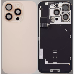 Replacement Back Glass Housing+Original Parts Cable | For iPhone 16 Pro Desert Golden Replacement Back Glass Housing+Original Parts Cable | For iPhone 16 Pro Desert Golden