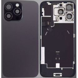 Replacement Back Glass Housing+Original Parts Cable | For iPhone 16 Pro Max | Black Replacement Back Glass Housing+Original Parts Cable | For iPhone 16 Pro Max | Black