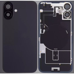 Replacement Back Glass Housing+Original Parts Cable | For iPhone 16 | Black Replacement Back Glass Housing+Original Parts Cable | For iPhone 16 | Black