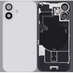 Replacement Back Glass Housing+Original Parts Cable | For iPhone 16 | White Replacement Back Glass Housing+Original Parts Cable | For iPhone 16 | White