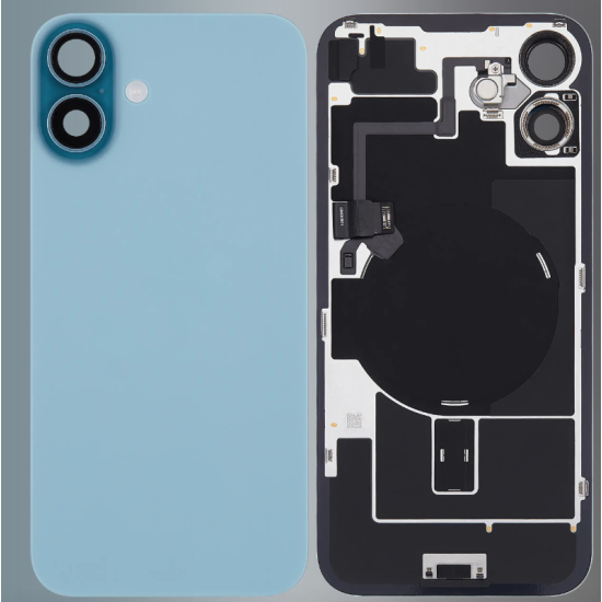 Replacement Back Glass Housing+Original Parts Cable | For iPhone 16 Plus Teal Replacement Back Glass Housing+Original Parts Cable | For iPhone 16 Plus Teal