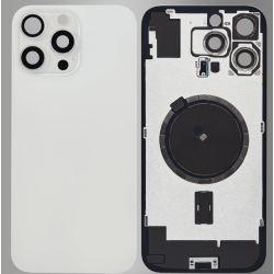 Replacement Back Glass Housing+Original Parts Cable | For iPhone 16 Pro Max | White Replacement Back Glass Housing+Original Parts Cable | For iPhone 16 Pro Max | White