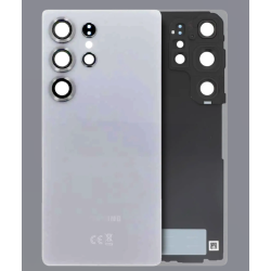 Replacement Back Cover with Camera Frame for Samsung Galaxy S25 Ultra – White Silver Replacement Back Cover with Camera Frame for Samsung Galaxy S25 Ultra – White Silver