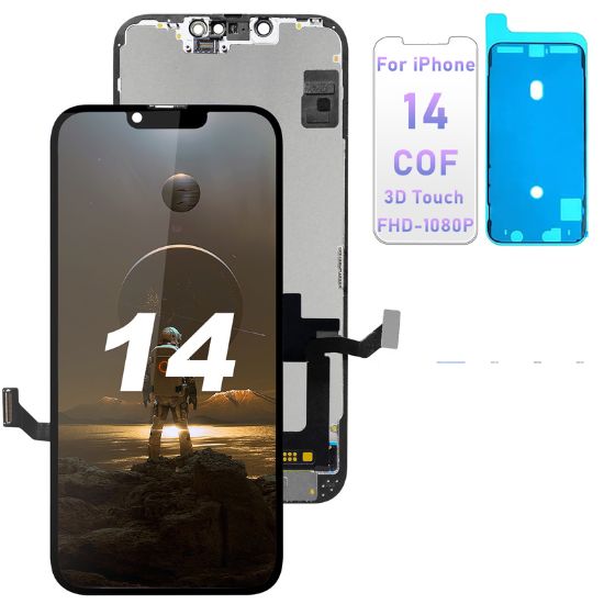 ZY | Replacement COF Incell LCD | For iPhone 14 | With Tempered Glass for iPhone 13/13 Pro/14