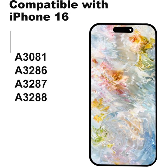 JH | Replacement FHD COF LCD Touch Screen | For iPhone 16 | With Tempered Glass & Tools