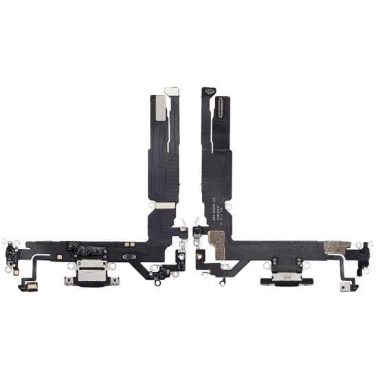iPhone 17 Charging Port Flex Cable Replacement – USB-C Connector Assembly – Black