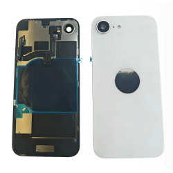 Replacement Back Glass Housing with Original Flex Cable for iPhone 16e | White Replacement Back Glass Housing with Original Flex Cable for iPhone 16e | White