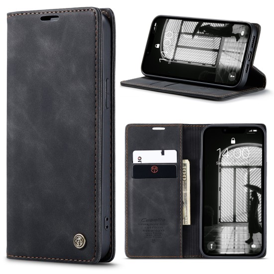 Caseme-013 Magnetic Card Case | For Samsung S26 | Black