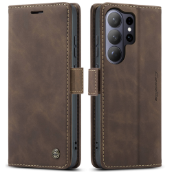 CASEME-013 Magnetic Wallet Card Case for Samsung Galaxy S26 Ultra – Brown CASEME-013 Magnetic Wallet Card Case for Samsung Galaxy S26 Ultra – Brown