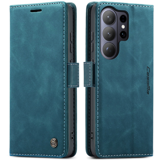 CASEME-013 Magnetic Wallet Card Case for Samsung Galaxy S26 Ultra – Green