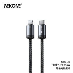WK | WDC-33 | Type-c to IPH 1M Data Cable | Black WK | WDC-33 | Type-c to IPH 1M Data Cable | Black