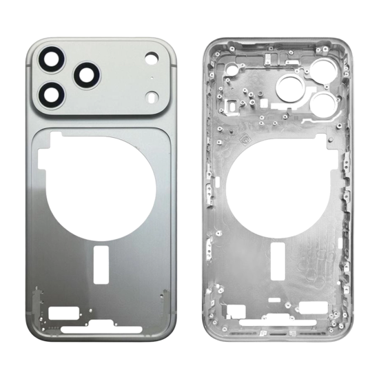 iPhone 17 Pro Max Housing Frame Replacement – Rear Chassis Assembly – Silver