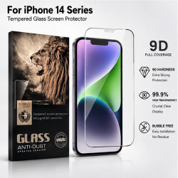 9D Curved Tempered Glass for iPhone 14 Black 9D Curved Tempered Glass for iPhone 14 Black