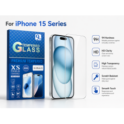 For iPhone 15 Plus/15 Pro Max | Tempered Glass Protector | 9H For iPhone 15 Plus/15 Pro Max | Tempered Glass Protector | 9H