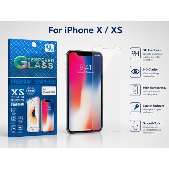 Tempered Glass 9H Protector for iPhone X Tempered Glass 9H Protector for iPhone X
