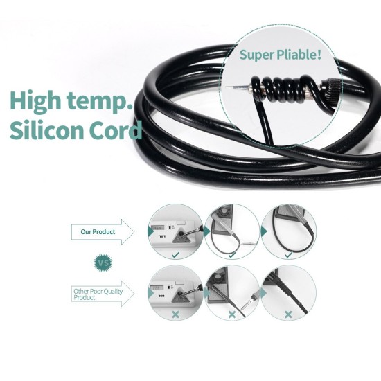 YIHUA 853D 1A Digital Hot Air Gun Rework Station 4 nozzles YIHUA 853D 1A Digital Hot Air Gun Rework Station 4 nozzles