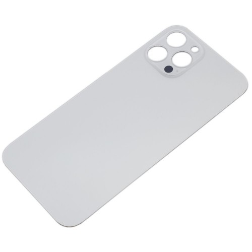 Big Hole Replacement Battery Back Cover Glass For iPhone 12 Pro White