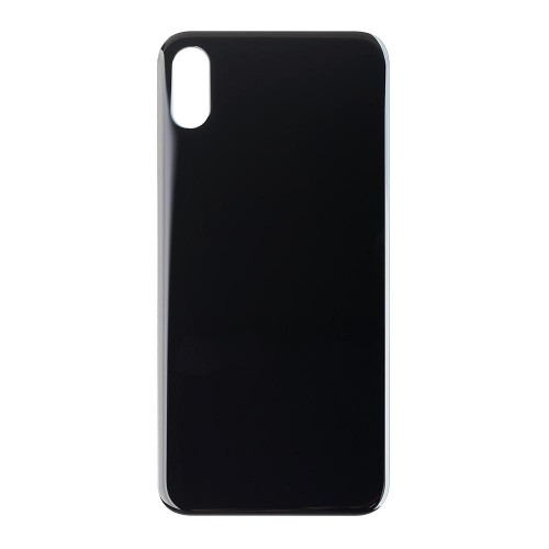 Big Hole-Rear Glass Battery Back Cover Replacement For iPhone XS Max Black 