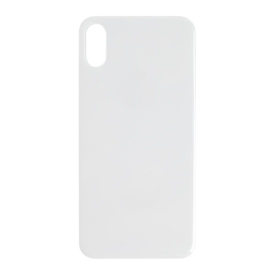 Replacement European version Big Hole Back Cover For iPhone XS White