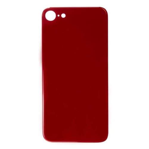 Big Hole-Rear Glass Battery Back Cover Replacement For iPhone 8 Red 