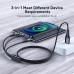 Joyroom 3 in 1 Multi USB Charger Cable 1.2M Black