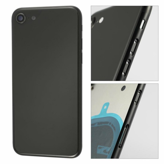 Replacement Back Glass Housing Frame Cover for iPhone SE 2 Black