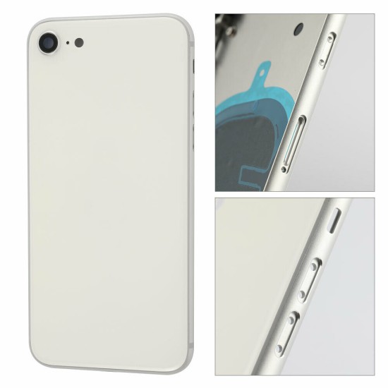 Replacement Back Glass Housing Frame Cover for iPhone SE 2 White