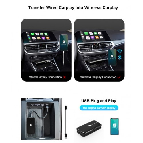 Wireless Car Play interface Black 
