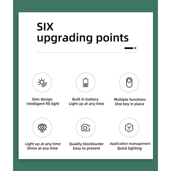 ASOD-029 LED Fill light Selfie Case For iPhone 11 Pro White