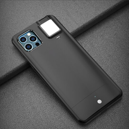 ASOD-029 LED Fill light Selfie Case For iPhone 11 Pro Max Black
