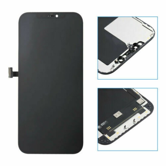 For iPhone 12 Pro Max OLED Display LCD Touch Screen Digitizer Black