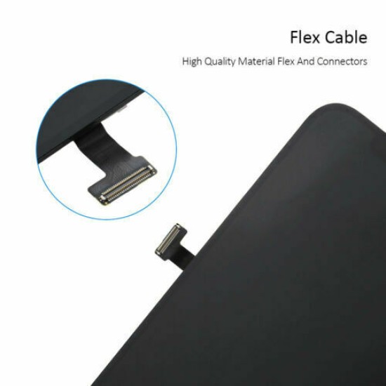 For iPhone 12 Pro Max OLED Display LCD Touch Screen Digitizer Black