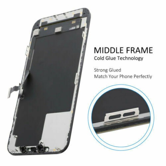 For iPhone 12 Pro Max OLED Display LCD Touch Screen Digitizer Black